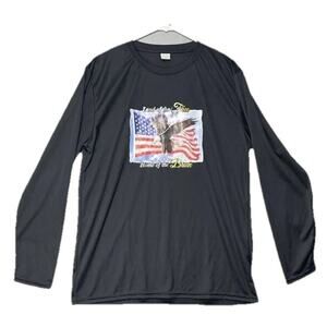 Disabled Vets Shirt Sz L Mens American Land of the Free Home of‎ the Brave USA